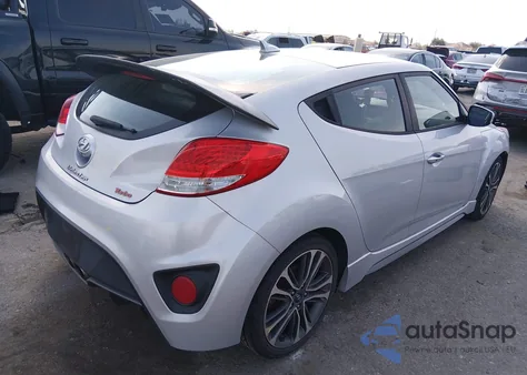 2017 Hyundai Veloster Turbo z USA, uszkodzony, nr VIN KMHTC6AE5HU313627